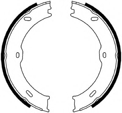 FSB4001 FERODO Комплект тормозных колодок, стояночная тормозная система