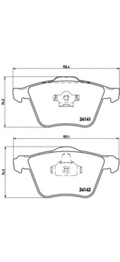 P86018 BREMBO Комплект тормозных колодок, дисковый тормоз