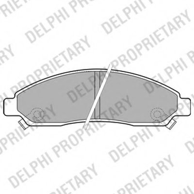 LP2037 DELPHI Комплект тормозных колодок, дисковый тормоз