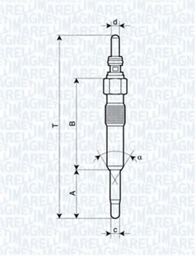 062900028304 MAGNETI MARELLI Свеча накаливания