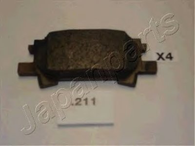 PP211AF JAPANPARTS Комплект тормозных колодок, дисковый тормоз