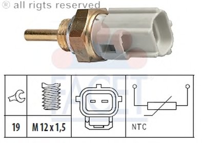 Датчик, температура охлаждающей жидкости; Датчик, температура охлаждающей жидкости; Датчик, температура охлаждающей жидкости FACET купить