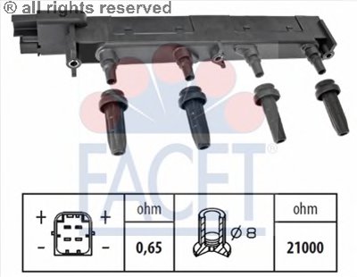 Катушка зажигания FACET купить