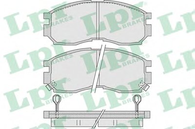 05P1012 LPR Комплект тормозных колодок, дисковый тормоз