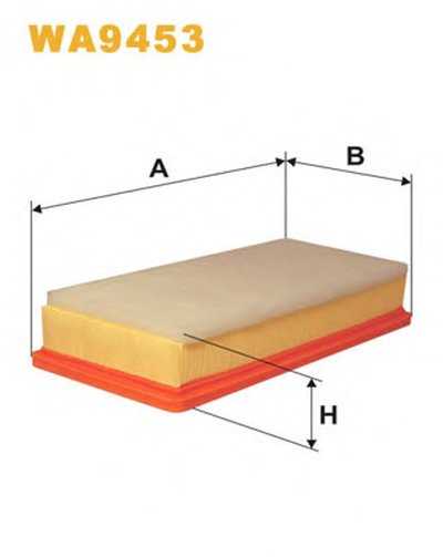 WA9453 WIX FILTERS Воздушный фильтр