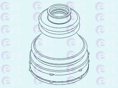 500444 ERT Комплект пылника, приводной вал