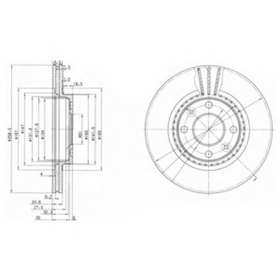 BG2625 DELPHI Тормозной диск