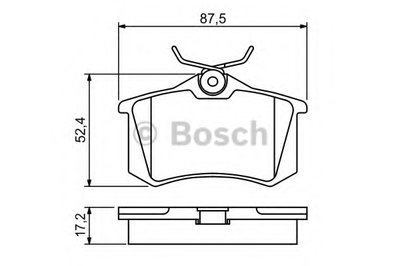 Комплект тормозных колодок, дисковый тормоз BOSCH купить