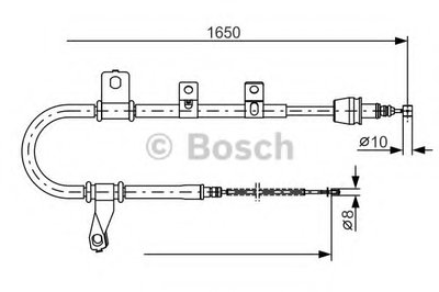 1987482074 BOSCH Трос, стояночная тормозная система