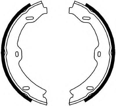 FSB4002 FERODO Комплект тормозных колодок, стояночная тормозная система