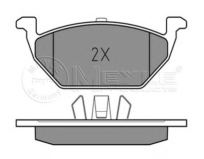0252313019A MEYLE Комплект тормозных колодок, дисковый тормоз