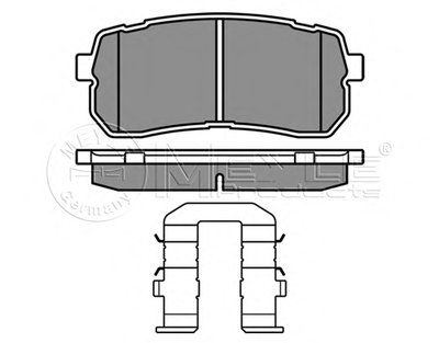 0252455915W MEYLE Комплект тормозных колодок, дисковый тормоз