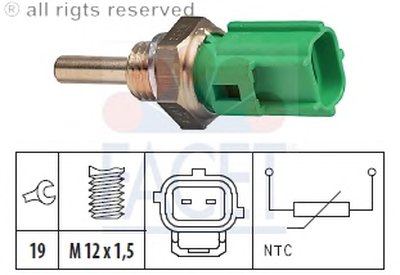 Датчик, температура охлаждающей жидкости; Датчик, температура охлаждающей жидкости; Датчик, температура охлаждающей жидкости FACET купить