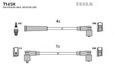 Комплект проводов зажигания TESLA купить