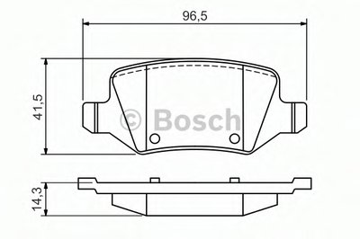 Комплект тормозных колодок, дисковый тормоз BOSCH купить