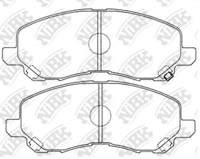 PN3469 NIBK Комплект тормозных колодок, дисковый тормоз