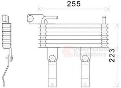 масляный радиатор, двигательное масло VAN WEZEL купить