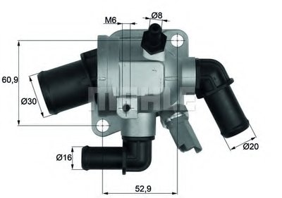 TI17388 MAHLE ORIGINAL Термостат, охлаждающая жидкость