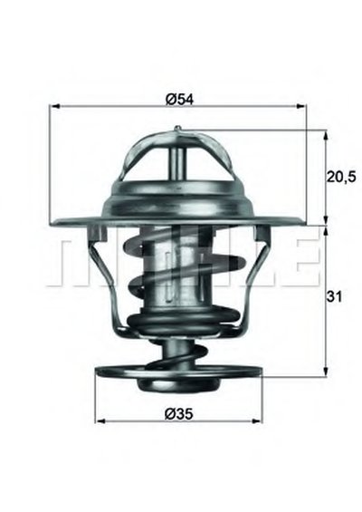 TX1387D MAHLE ORIGINAL Термостат, охлаждающая жидкость