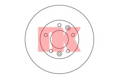 203506 NK Тормозной диск
