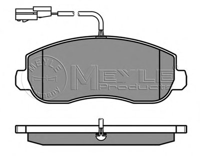 0252514718W MEYLE Комплект тормозных колодок, дисковый тормоз