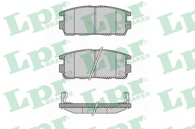 05P1323 LPR Комплект тормозных колодок, дисковый тормоз