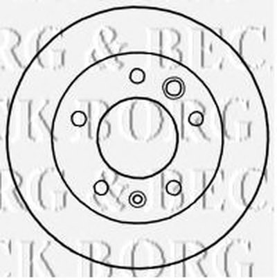 BBD5134 BORG & BECK Тормозной диск
