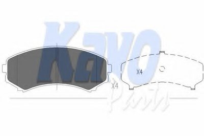 KBP4504 KAVO PARTS Комплект тормозных колодок, дисковый тормоз