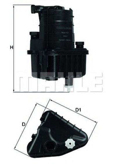 KL832D MAHLE ORIGINAL Топливный фильтр