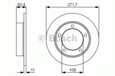 0986479R73 BOSCH Тормозной диск