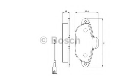 0986494115 BOSCH Комплект тормозных колодок, дисковый тормоз