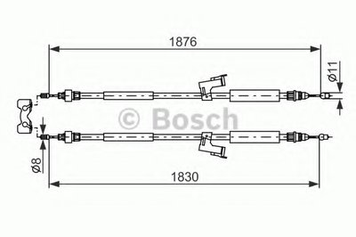 Трос, стояночная тормозная система BOSCH купить