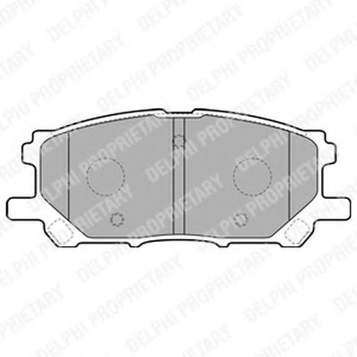 LP1823 DELPHI Комплект тормозных колодок, дисковый тормоз