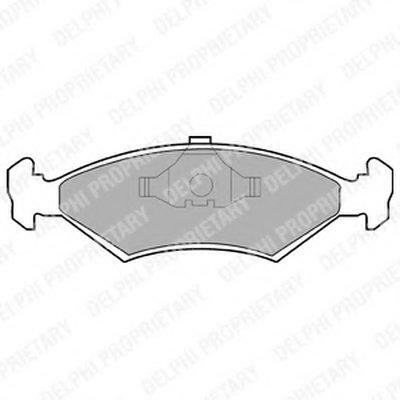 LP204 DELPHI Комплект тормозных колодок, дисковый тормоз