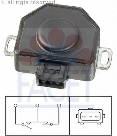 Датчик, положение дроссельной заслонки FACET купить