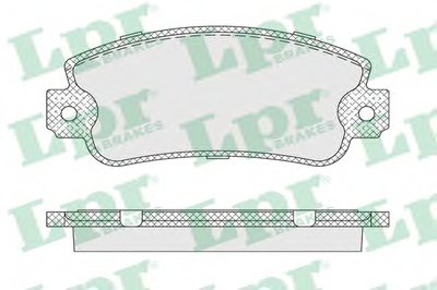 05P007 LPR Комплект тормозных колодок, дисковый тормоз