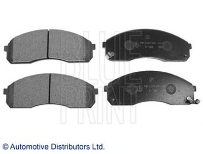 ADG04236 BLUE PRINT Комплект тормозных колодок, дисковый тормоз