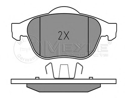0252453618 MEYLE Комплект тормозных колодок, дисковый тормоз