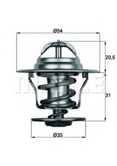 TX1587D MAHLE ORIGINAL Термостат, охлаждающая жидкость