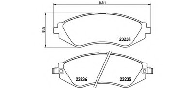 P15002 BREMBO Комплект тормозных колодок, дисковый тормоз