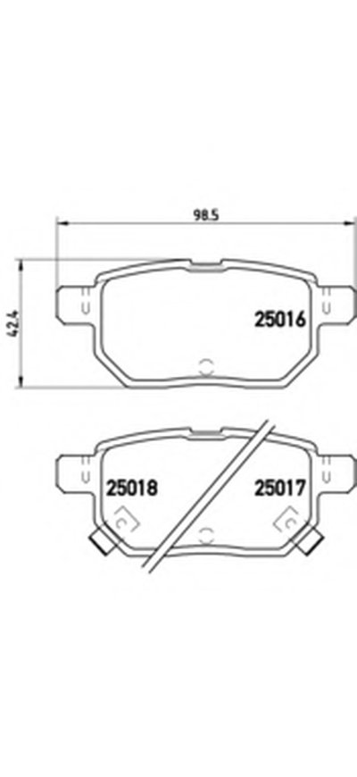 Комплект тормозных колодок, дисковый тормоз BREMBO купить