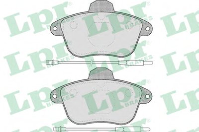 05P478 LPR Комплект тормозных колодок, дисковый тормоз