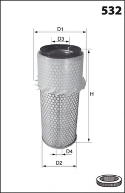 EL3827 MECAFILTER Воздушный фильтр