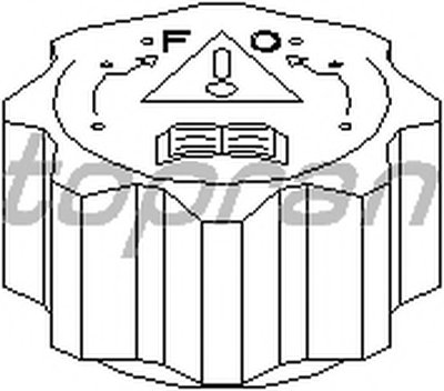 Крышка, резервуар охлаждающей жидкости TOPRAN купить