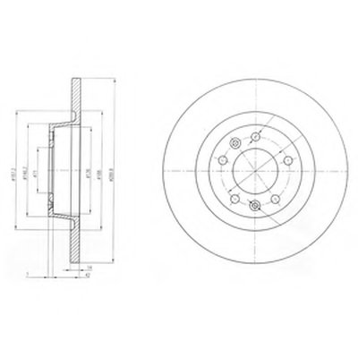 BG4085 DELPHI Тормозной диск