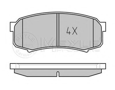 0252194715PD MEYLE Комплект тормозных колодок, дисковый тормоз