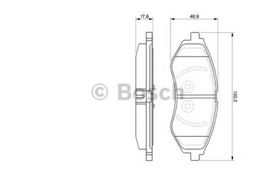 Комплект тормозных колодок, дисковый тормоз BOSCH купить