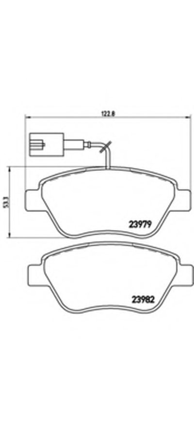 P23140 BREMBO Комплект тормозных колодок, дисковый тормоз