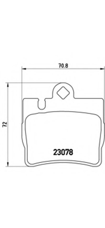 P50042 BREMBO Комплект тормозных колодок, дисковый тормоз