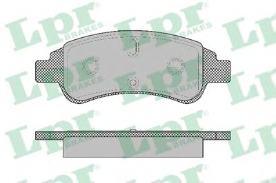 05P1327 LPR Комплект тормозных колодок, дисковый тормоз